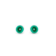 Sea green cup mini stud earrings
